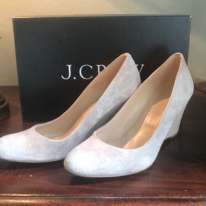 J.Crew Martina Suede Wedges